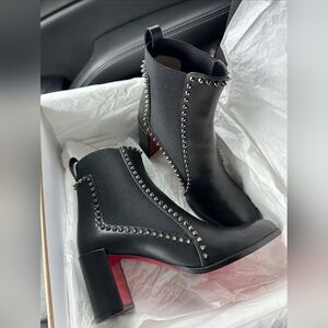 Christian LouboutinOutline Black Leather Spike Boot, 70mm Authentic ✅️